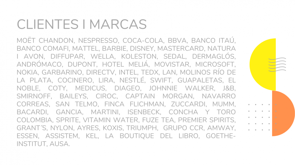 25 clientes y marcas